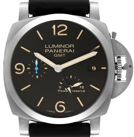 Panerai Luminor 1950 3 Days GMT Power  PAM 01321 44mm Stainless steel Black 1