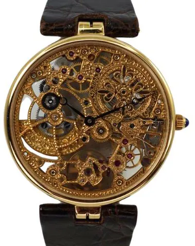 Patek Philippe Calatrava 3878 31mm Yellow gold Skeletonized