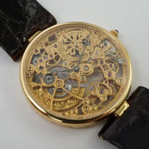 Patek Philippe Calatrava 3878 31mm Yellow gold Skeletonized 8