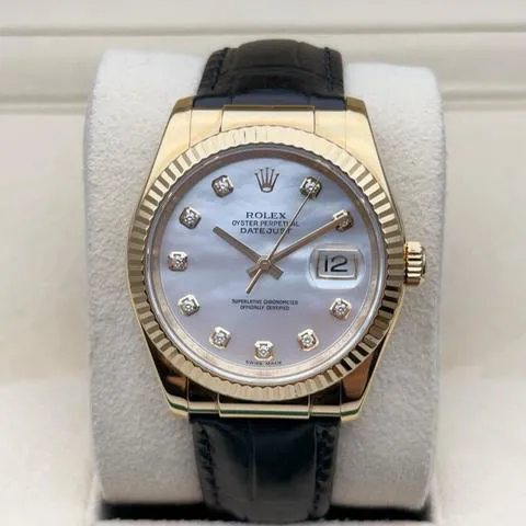 Rolex Datejust 116138 36mm Yellow gold Mother-of-pearl