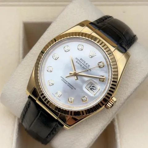 Rolex Datejust 116138 36mm Yellow gold Mother-of-pearl 5