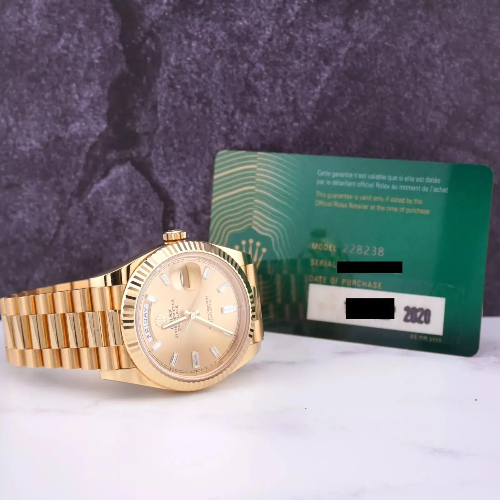 Rolex Day-Date 40 228238-0005 40mm 18k yellow gold Champagne 6