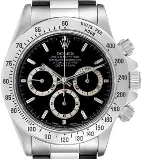 Rolex Daytona Zenith Movement Black Dial Steel Mens Watch 16520 Stainless steel Black