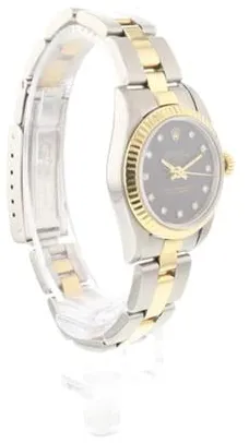 Rolex Oyster Perpetual 67193 26mm Yellow gold and Stainless steel Black 7