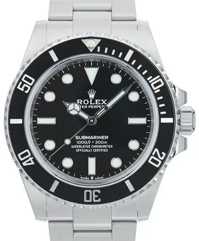 Rolex Submariner (No Date) 41 124060 41mm Stainless steel Black