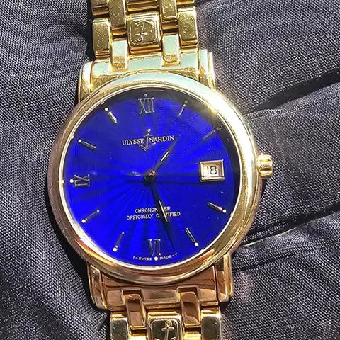 Ulysse Nardin San Marco 131-77-9 37mm Yellow gold Blue 2