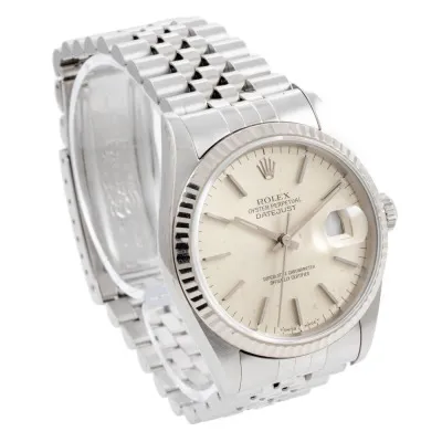 Rolex Datejust 36 16234 36mm White gold and Stainless steel Champagne 4