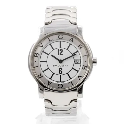 Bulgari Solotempo ST35S 35mm Silver White