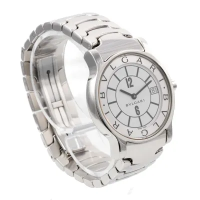 Bulgari Solotempo ST35S 35mm Silver White 5