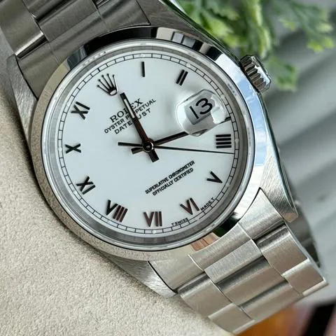 Rolex Datejust 36 16200 36mm Stainless steel White