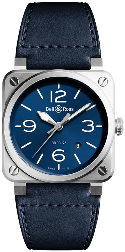 Bell & Ross BR03-92 BR0392-BLU-ST/SC 42mm Stainless steel Blue