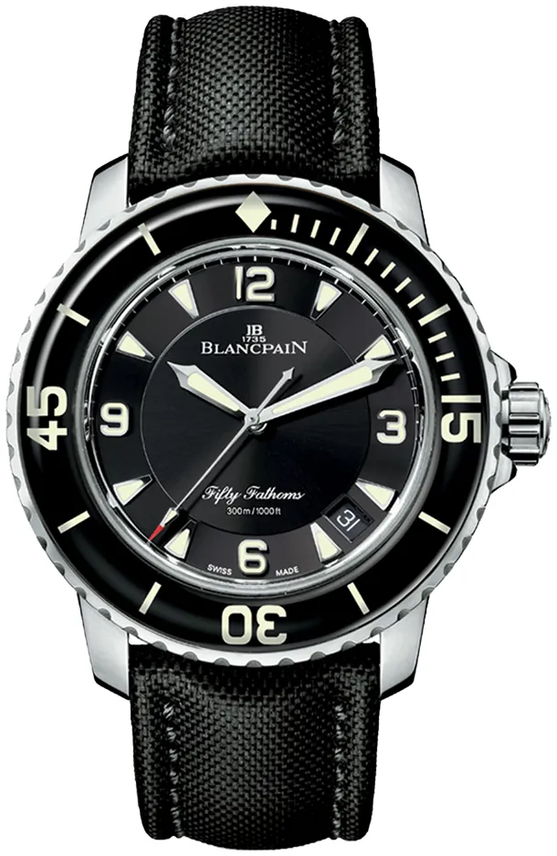 Blancpain Fifty Fathoms 5015-1130-52A 45mm Stainless steel Black