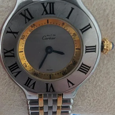 Cartier 21 Must de Cartier 1340 28mm Yellow gold and Stainless steel Silver 13