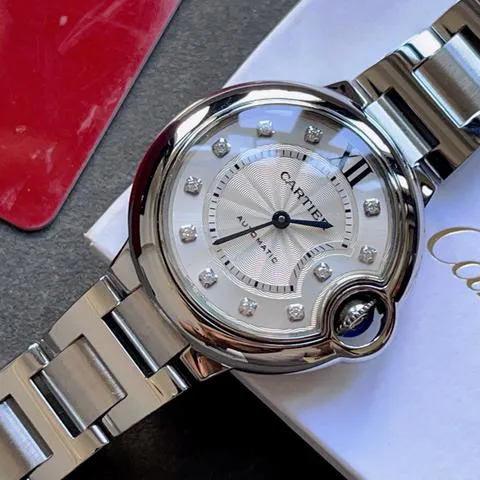 Cartier Ballon Bleu 33mm WE902074 33mm Stainless steel Silver