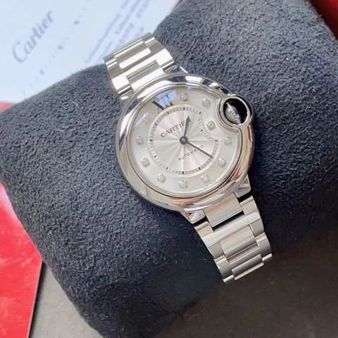 Cartier Ballon Bleu 33mm WE902074 33mm Stainless steel Silver 5