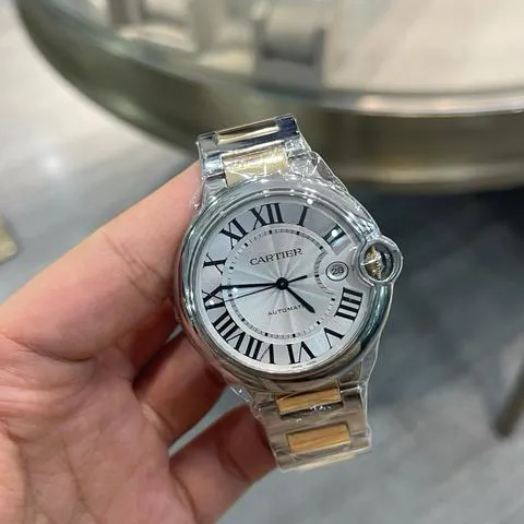 Cartier Ballon Bleu 42mm W69009Z3 42mm Yellow gold and Stainless steel Silver