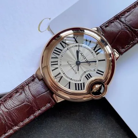 Cartier Ballon Bleu de Cartier W6920097 33mm Rose gold White