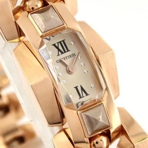 Cartier Crash WGMB0003 18mm Rose gold Silver 3