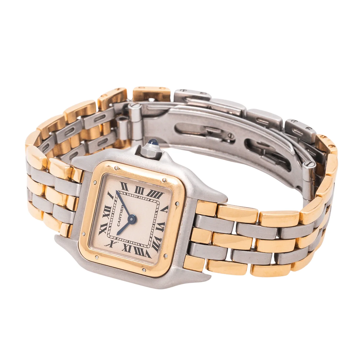 Cartier Panthère 66921 22mm Yellow gold and Stainless steel Cream 4