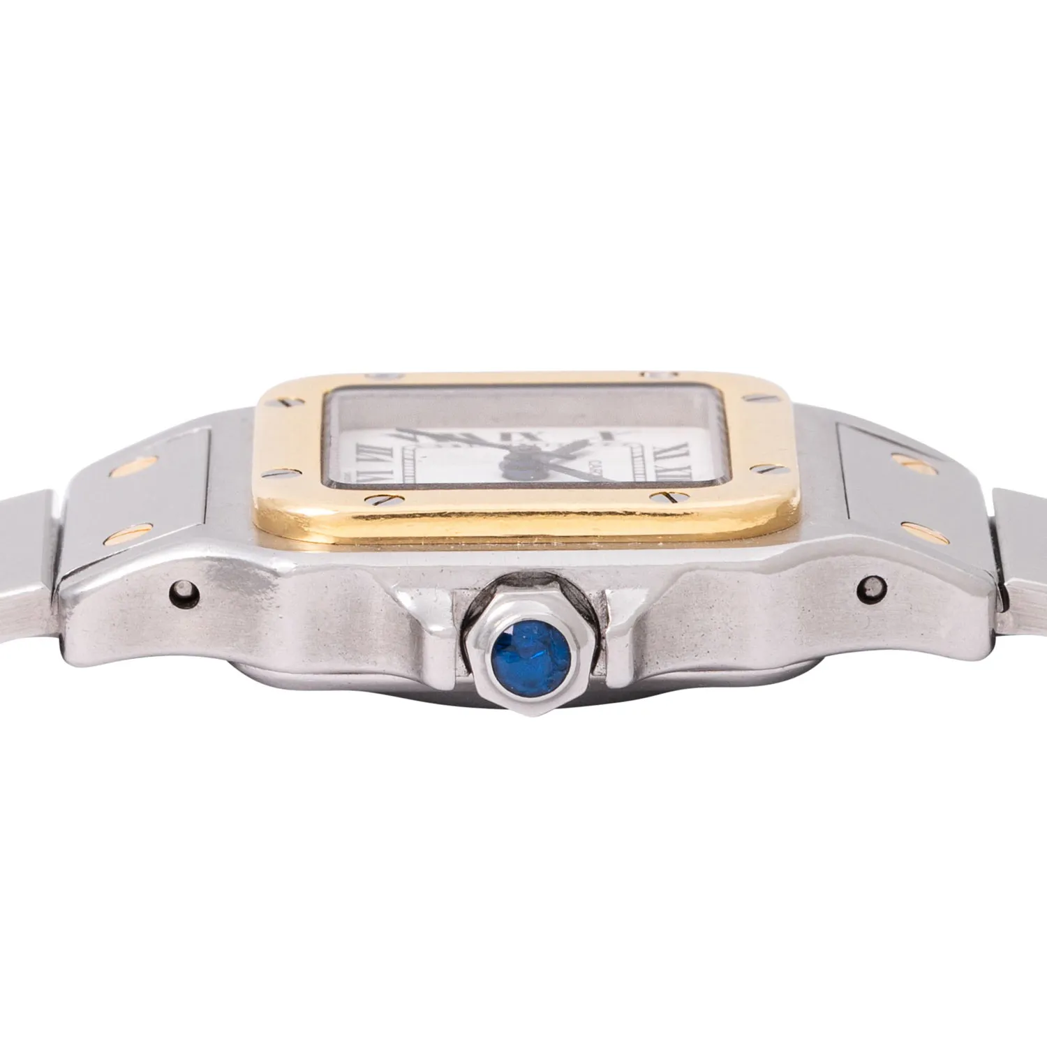 Cartier Santos 1170902 24mm Yellow gold and Stainless steel White 2