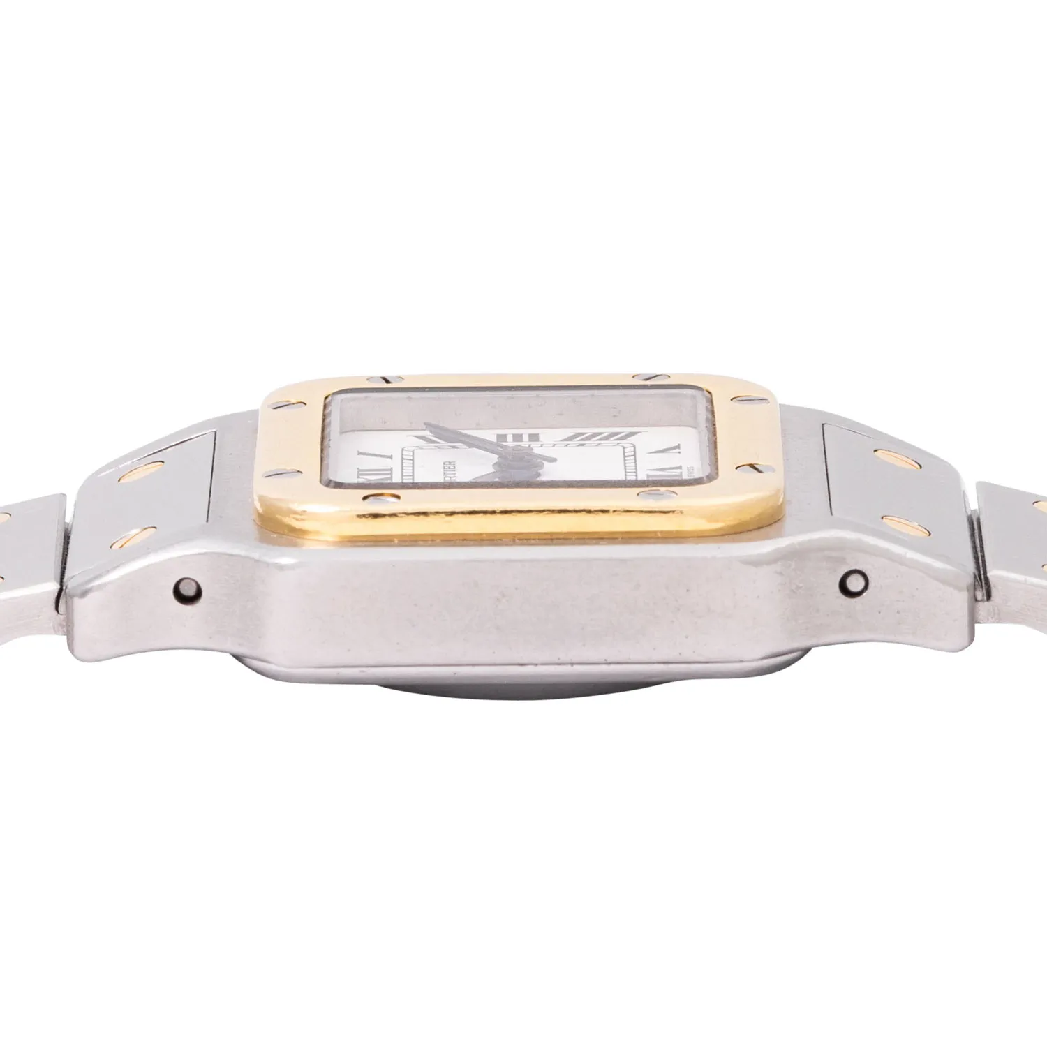 Cartier Santos 1170902 24mm Yellow gold and Stainless steel White 3