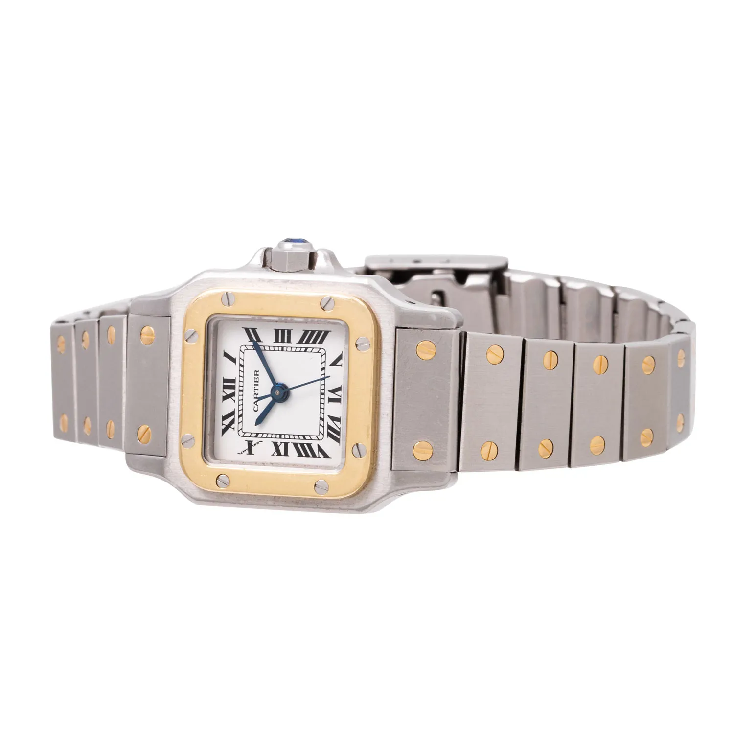 Cartier Santos 1170902 24mm Yellow gold and Stainless steel White 4