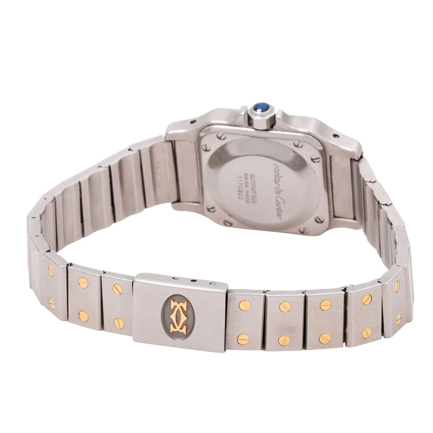 Cartier Santos 1170902 24mm Yellow gold and Stainless steel White 5