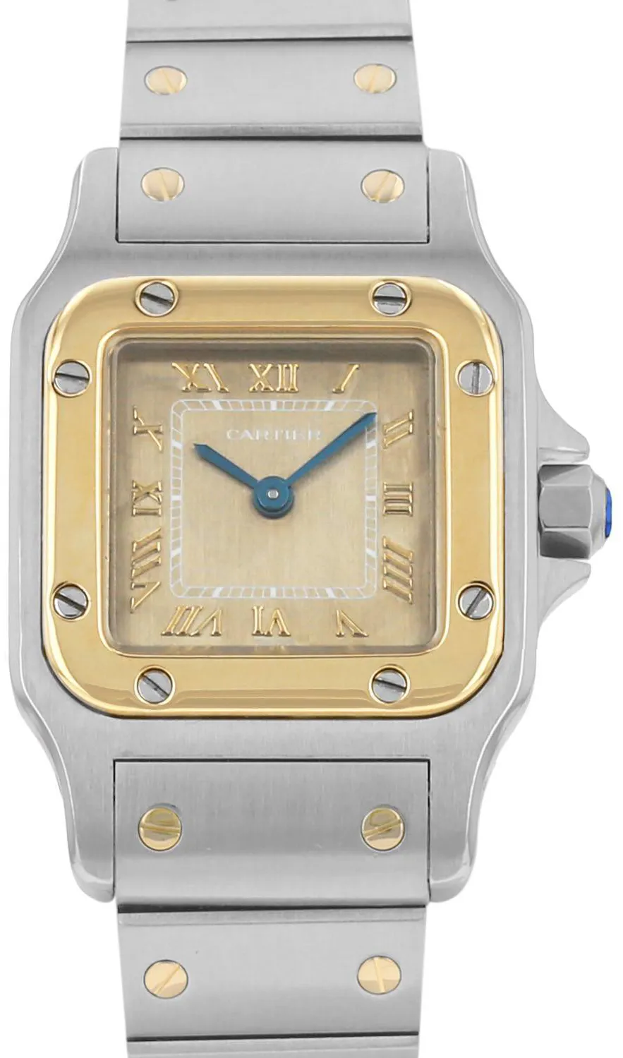 Cartier Santos Galbée 1057930 24mm Yellow gold and Stainless steel Gilt