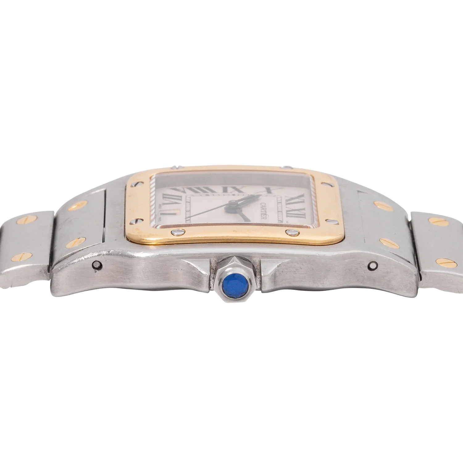 Cartier Santos Galbée 187901 29mm Yellow gold and Stainless steel Cream 2