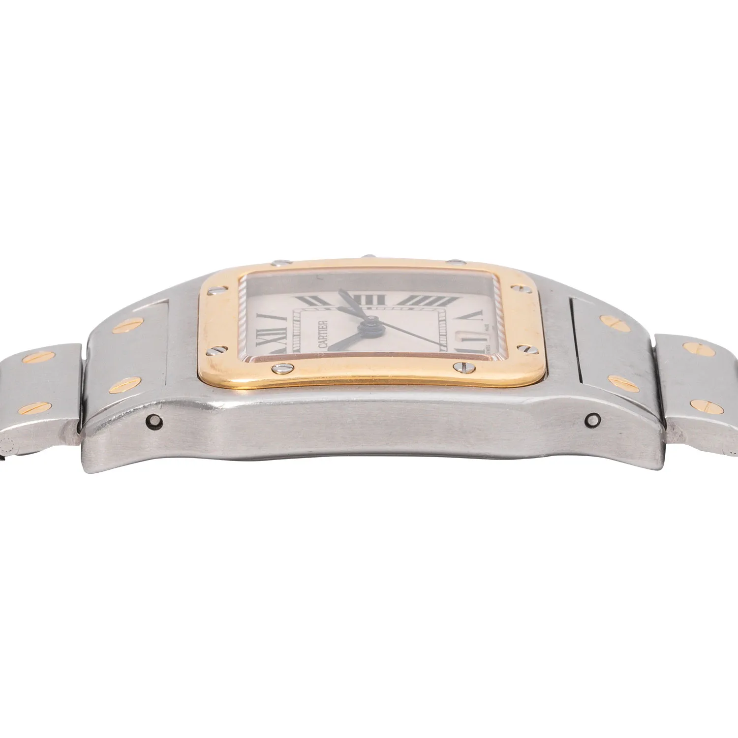 Cartier Santos Galbée 187901 29mm Yellow gold and Stainless steel Cream 3