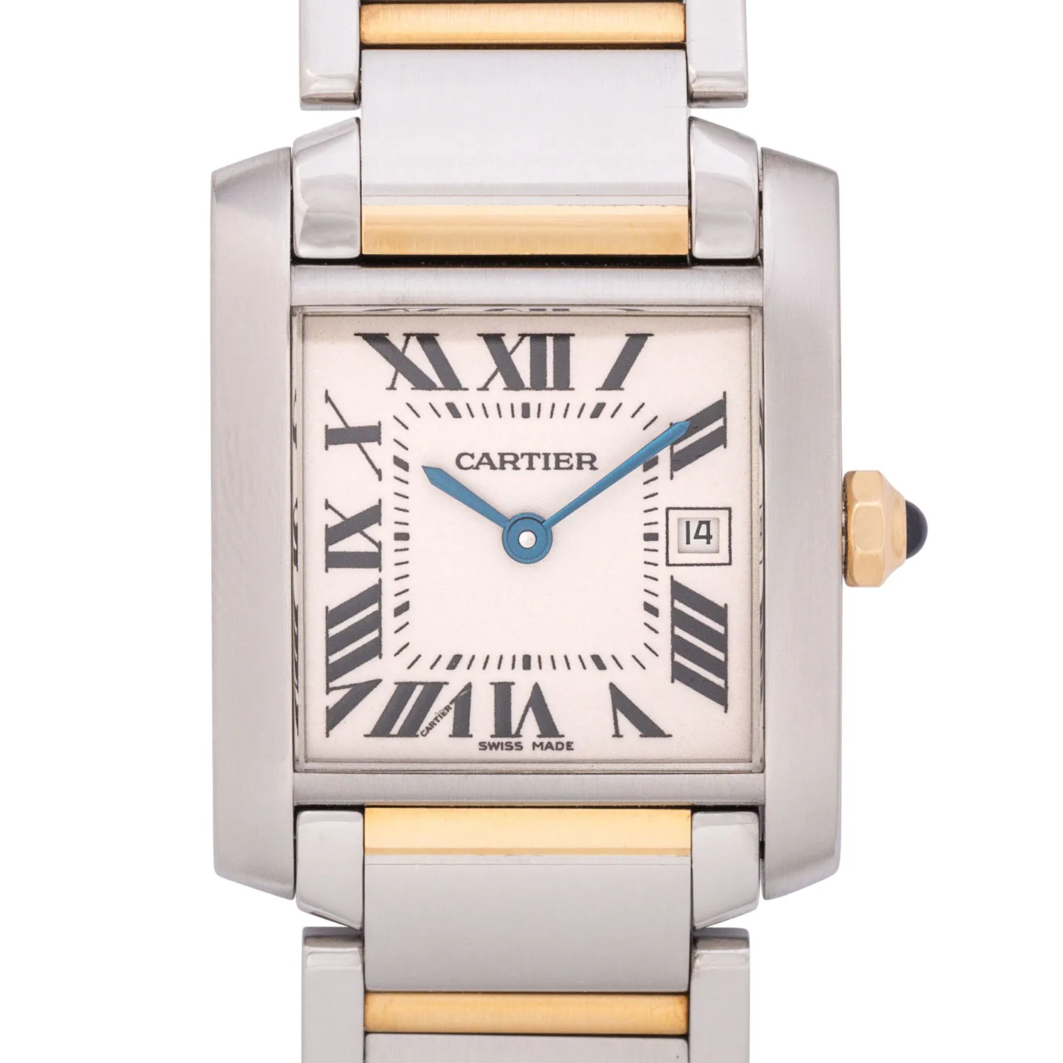 Cartier Tank Française 2465 25mm 18k yellow gold and stainless steel