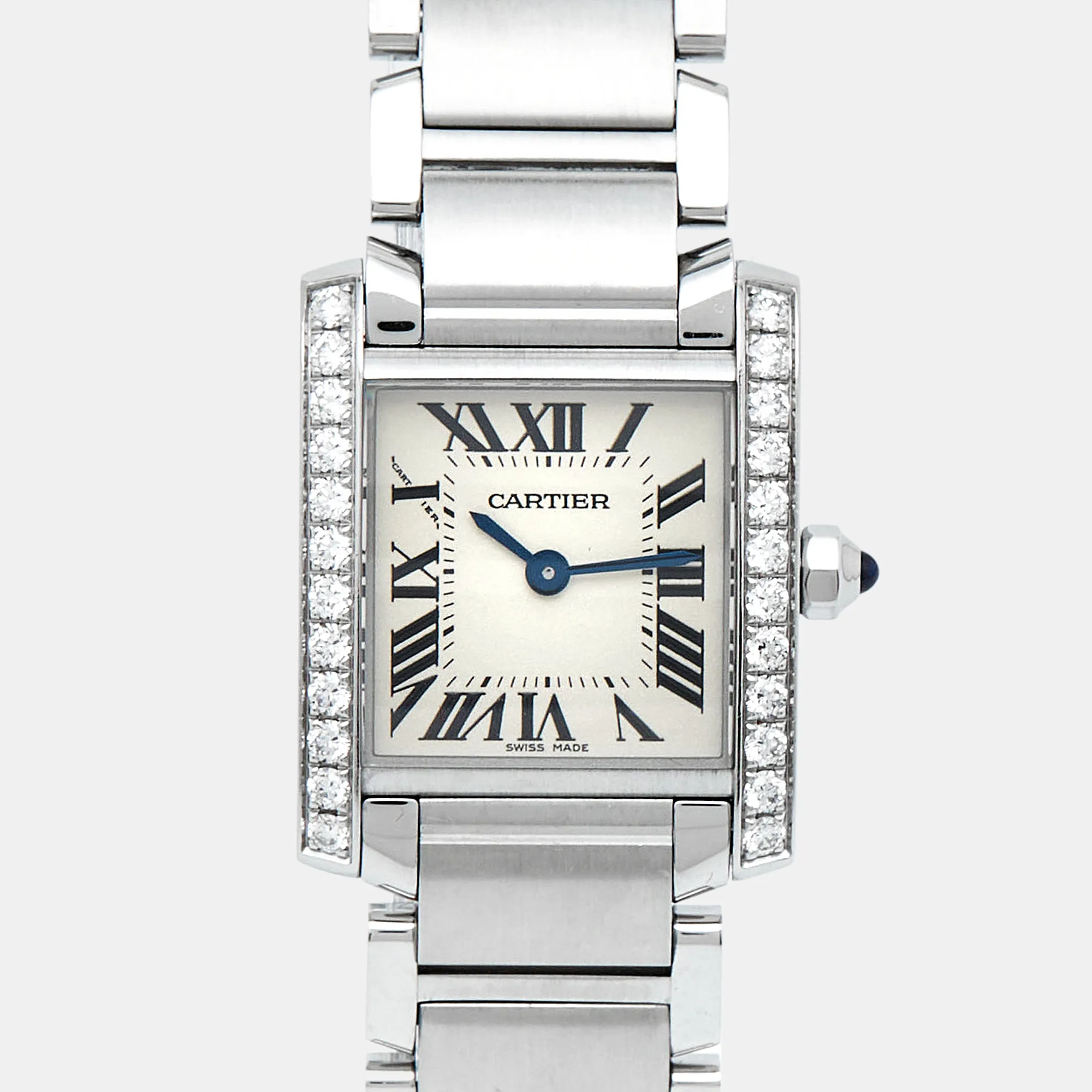 Cartier Tank Française W4TA0008 20mm Stainless steel 2