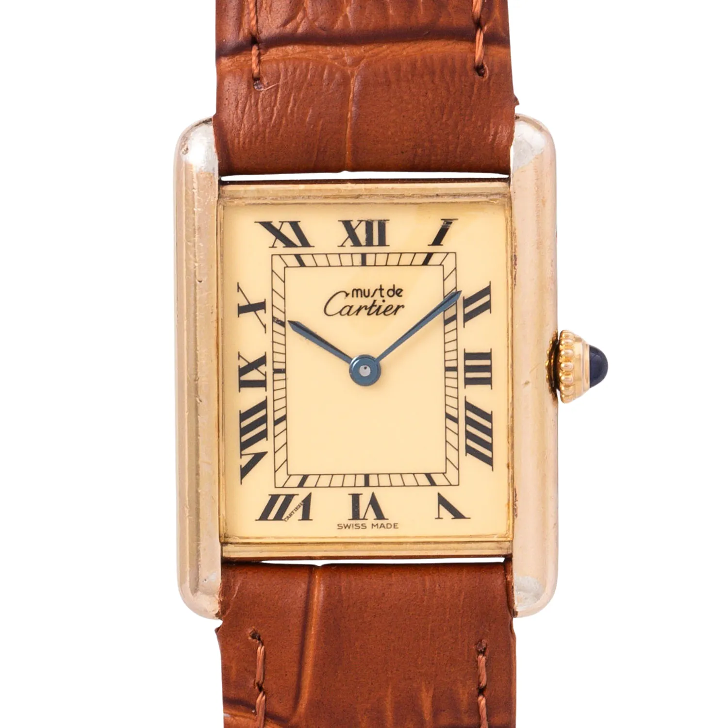 Cartier Tank Vermeil 590005 23mm Silver and gold-plated