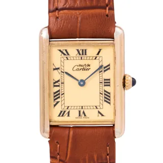 Cartier Tank Vermeil 590005 Silver and Gold-plated