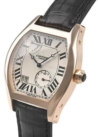 Cartier Tortue W1545851 37mm Rose gold Silver
