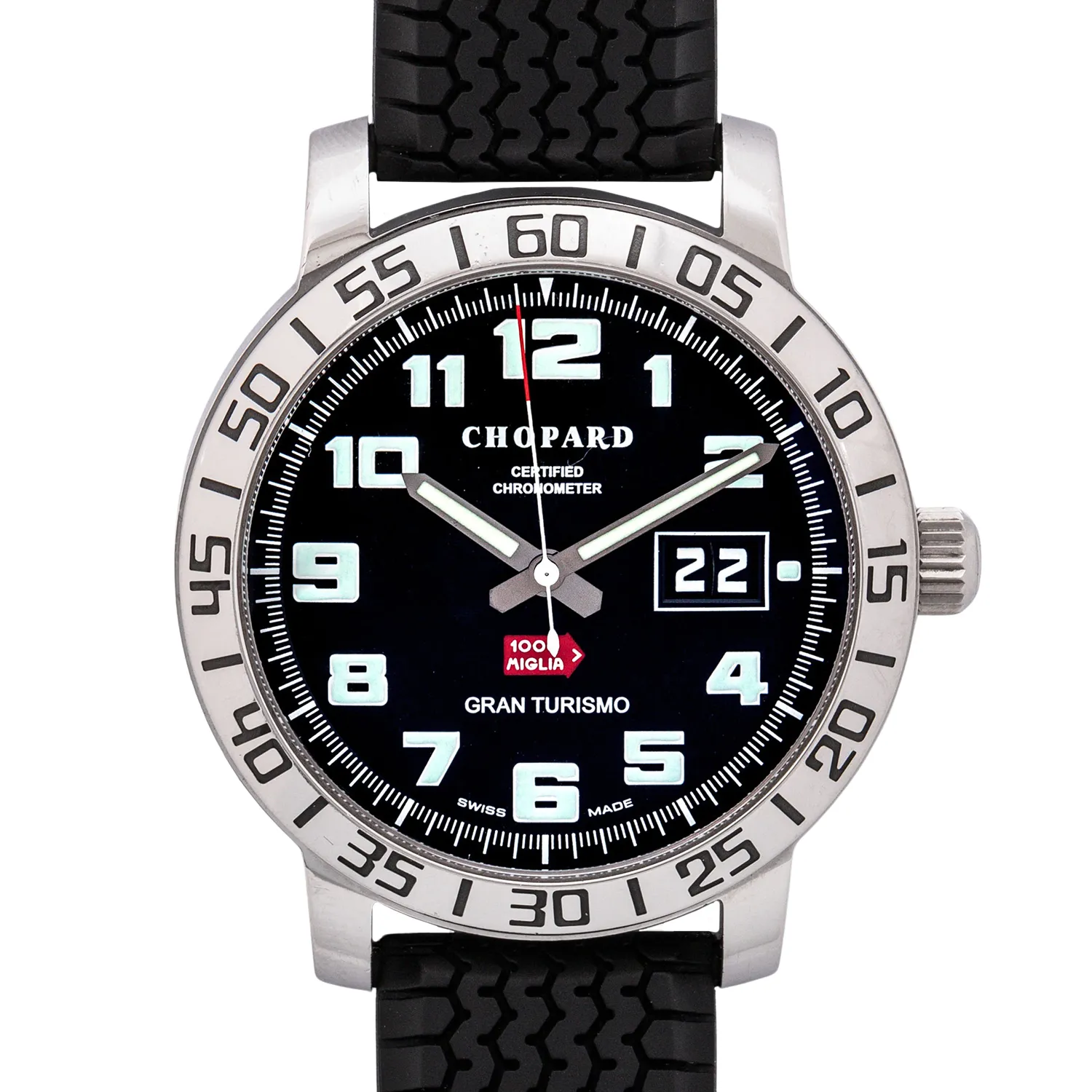 Chopard Mille Miglia 8955 40.5mm Stainless steel Black