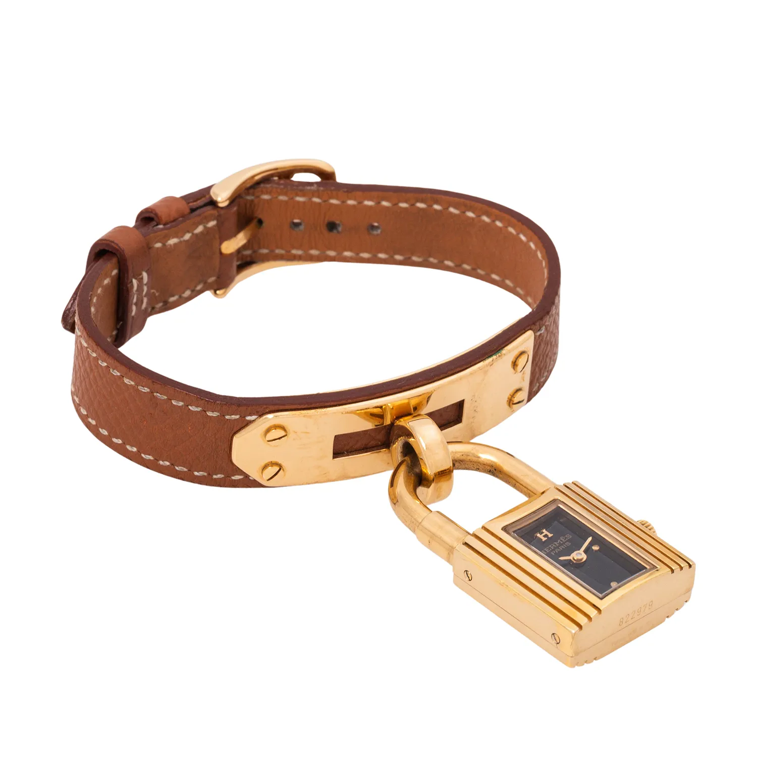 Hermès Kelly-Cadenas KE1.210 20mm Gold-plated Black 2