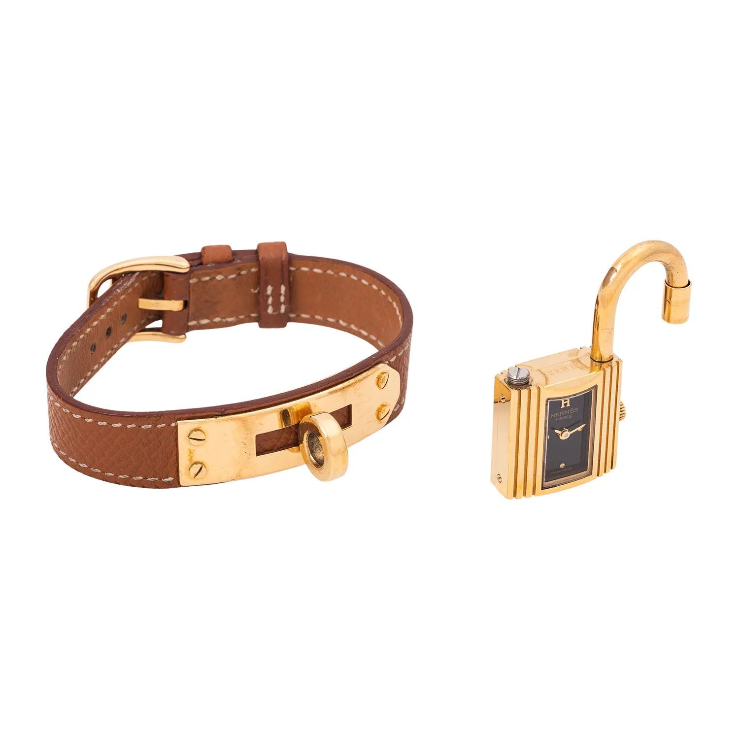 Hermès Kelly-Cadenas KE1.210 20mm Gold-plated Black 5