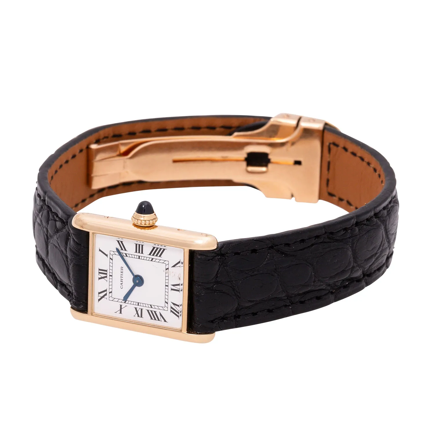 Cartier Tank 19mm Yellow gold White 4