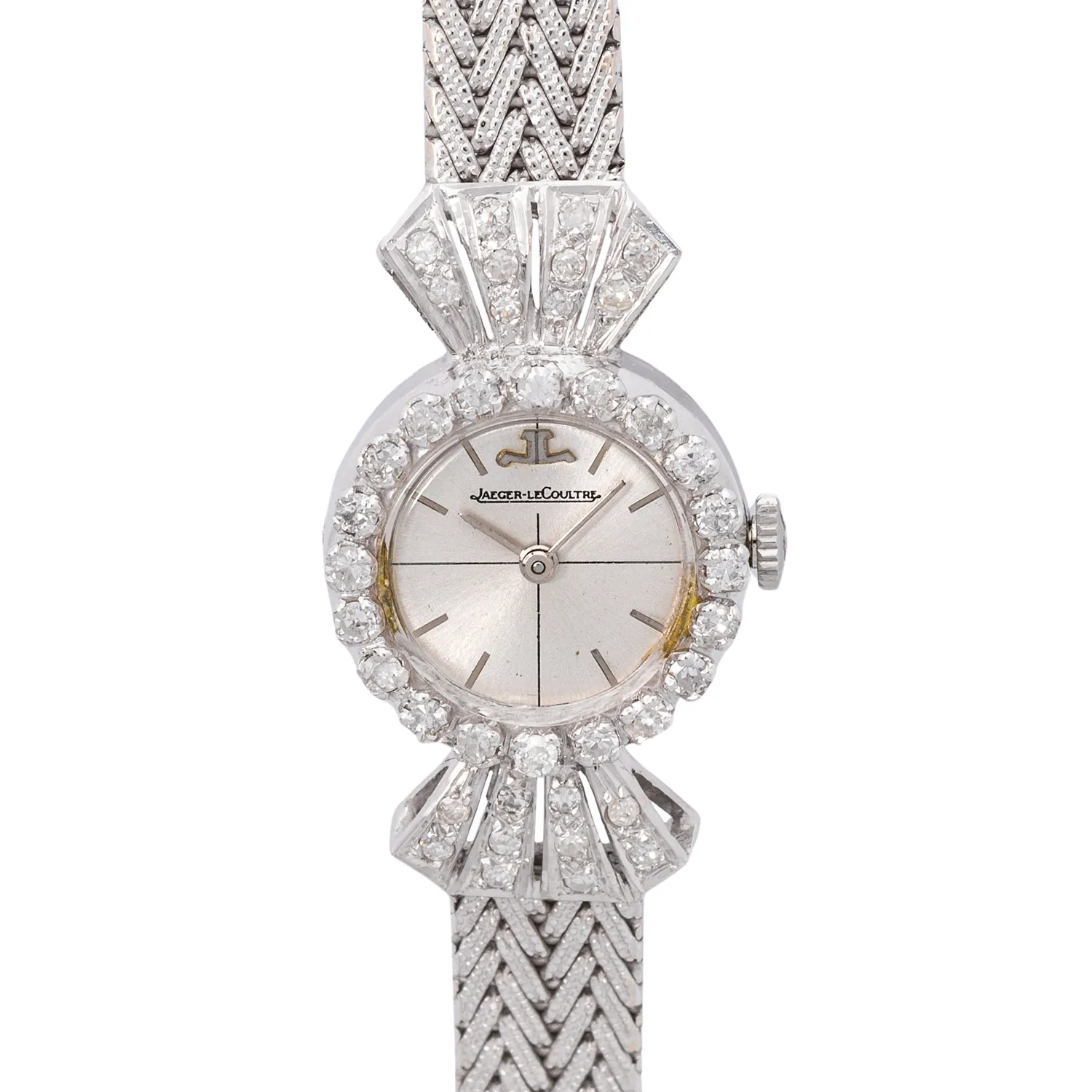 Jaeger-LeCoultre 17mm 18k white gold and diamond-set Silver