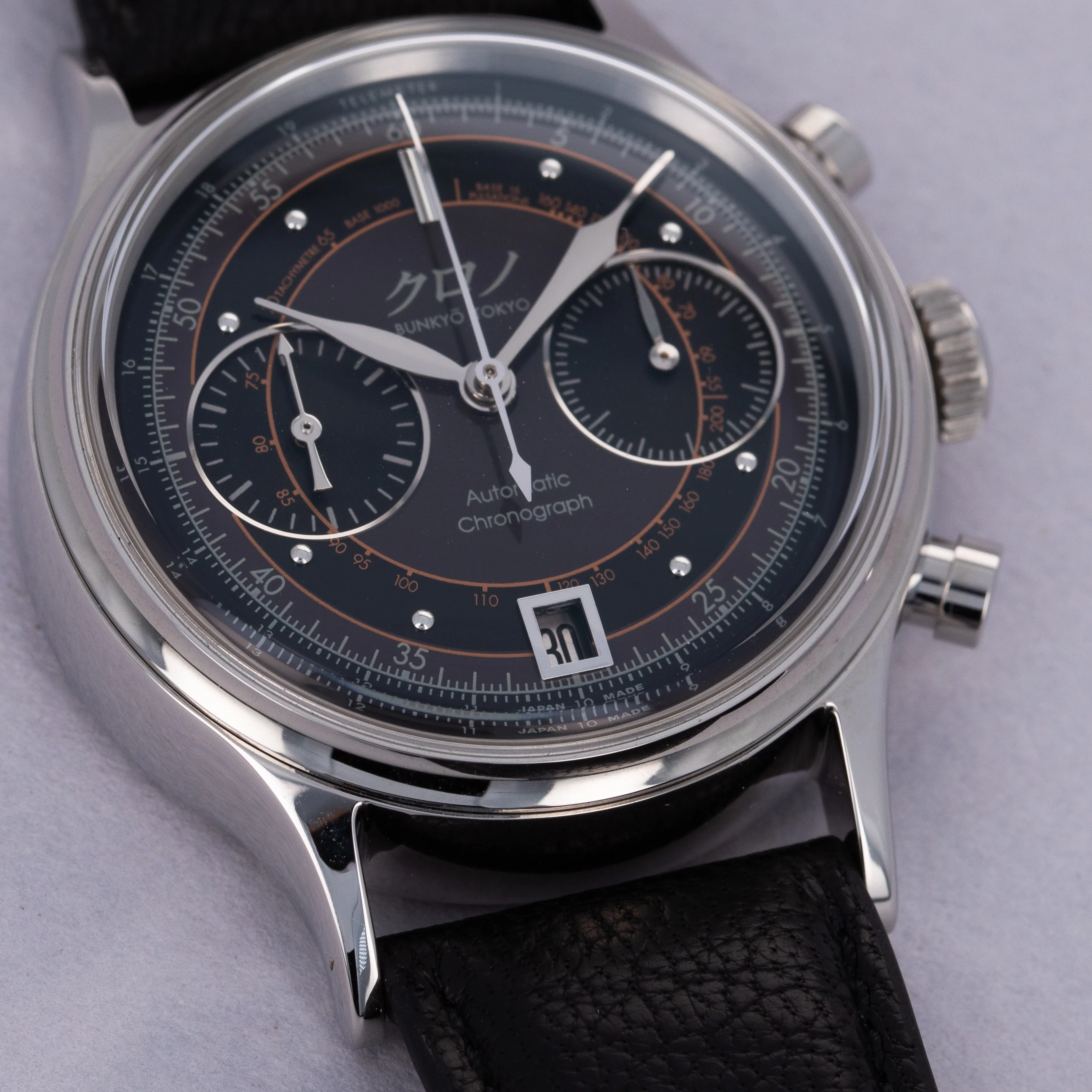 Kurono Chronograph II Chronograph II 38mm Stainless steel Black 1