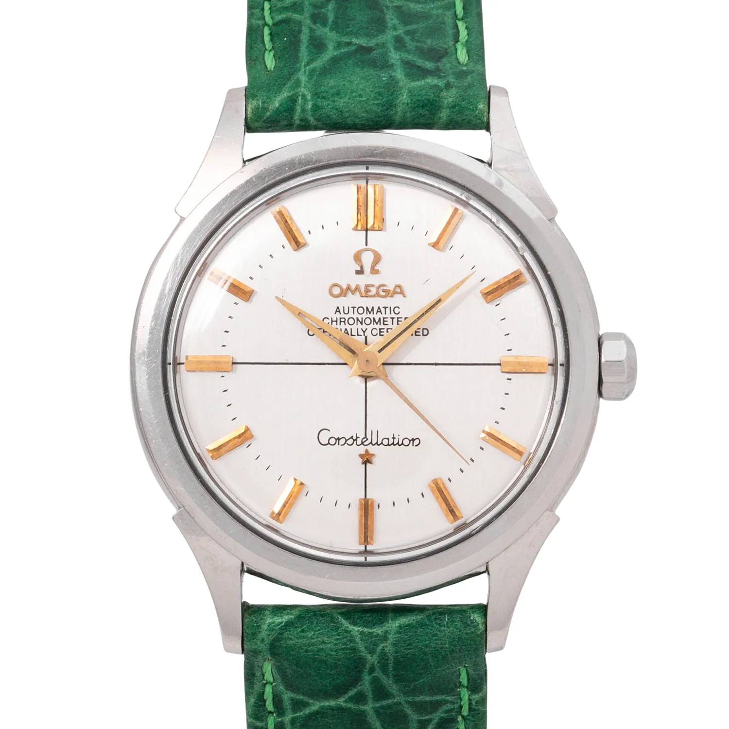 Omega Constellation 2852 34mm Yellow gold and stainless steel Silver