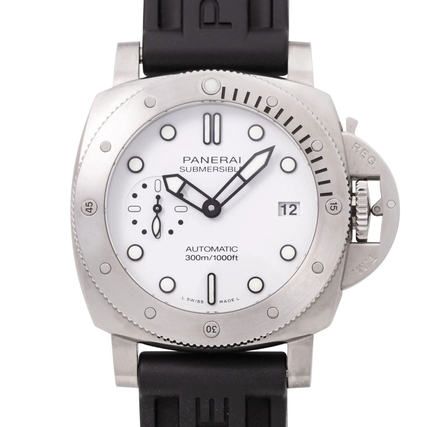 Panerai Submersible PAM02223 42mm Stainless steel White