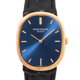 Patek Philippe Golden Ellipse 3848 Yellow gold Blue