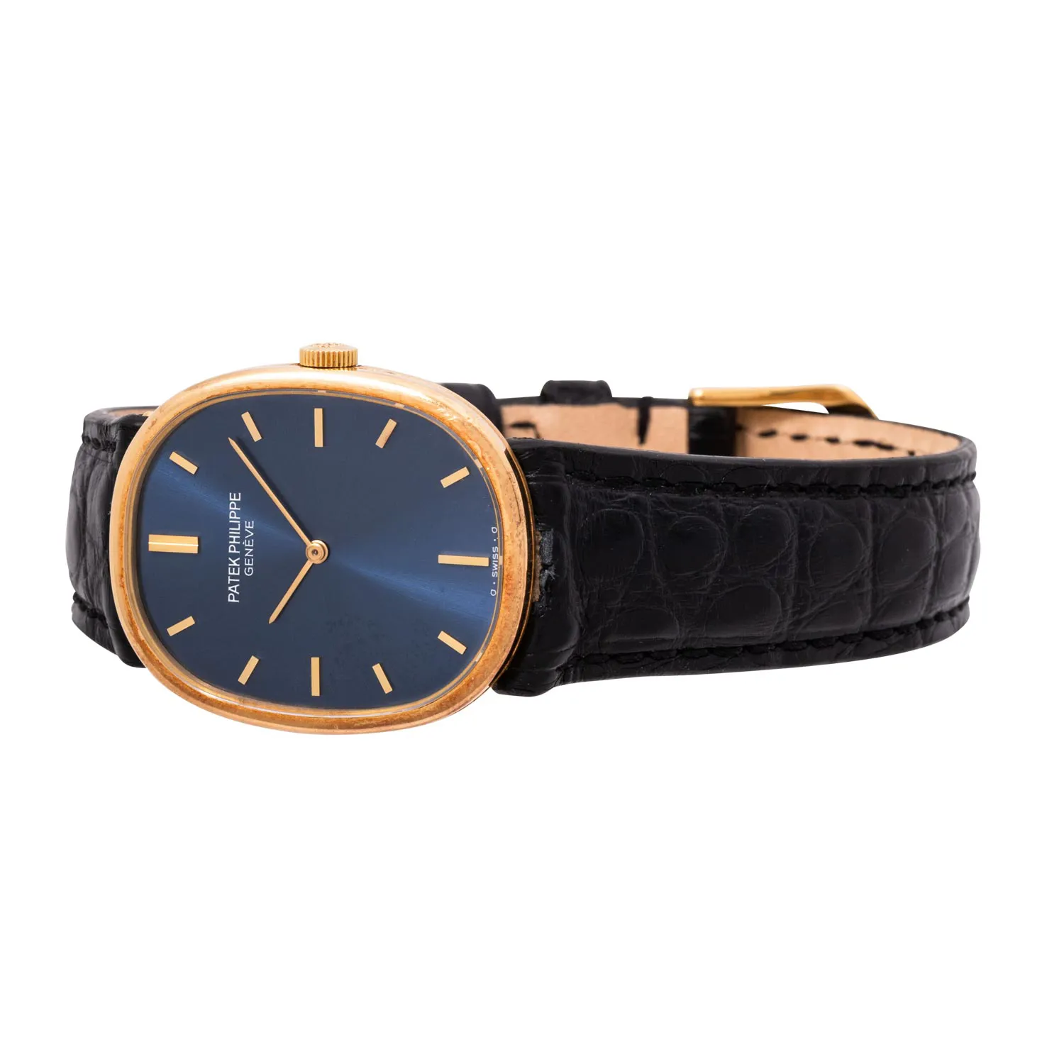 Patek Philippe Golden Ellipse 3848 27mm Yellow gold Blue 5