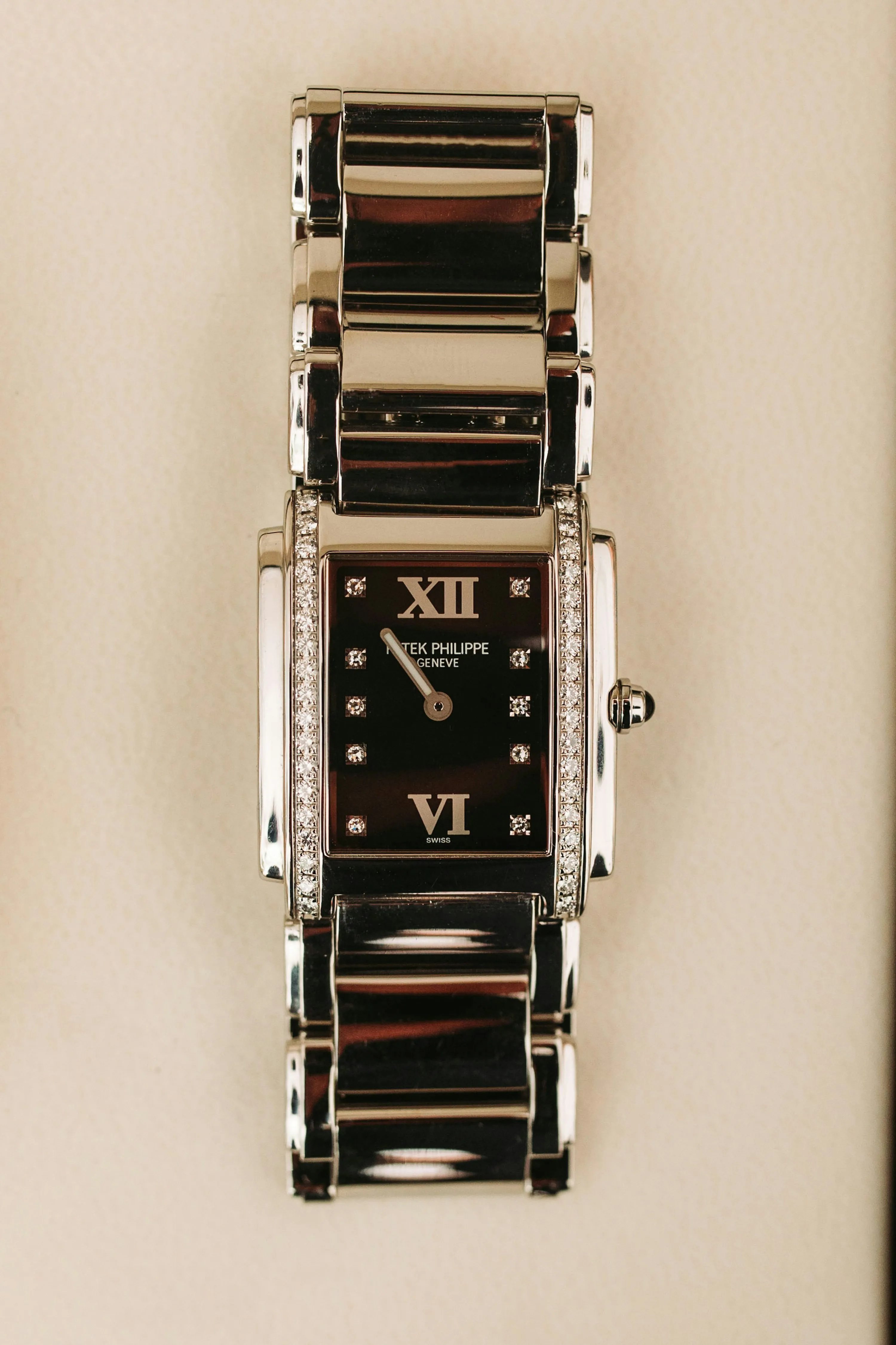 Patek Philippe Twenty~4 4910/10A 25mm Stainless steel and Diamond Black 13