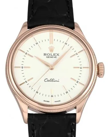 Rolex Cellini 50505 39mm Rose gold White