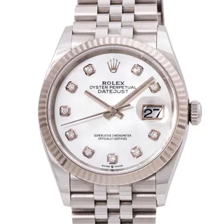 Rolex Datejust 36 126234 Stainless steel White