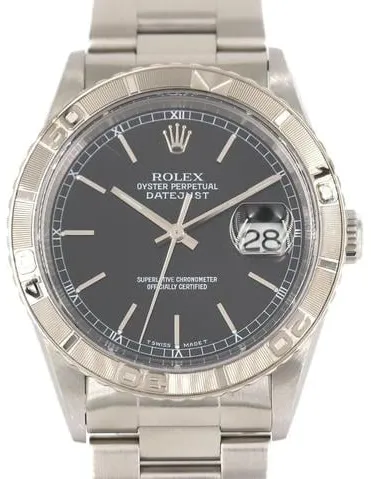 Rolex Datejust Turn-O-Graph 16264 36mm White gold Black