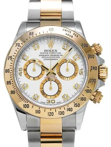 Rolex Daytona 116523G 40mm Stainless steel White